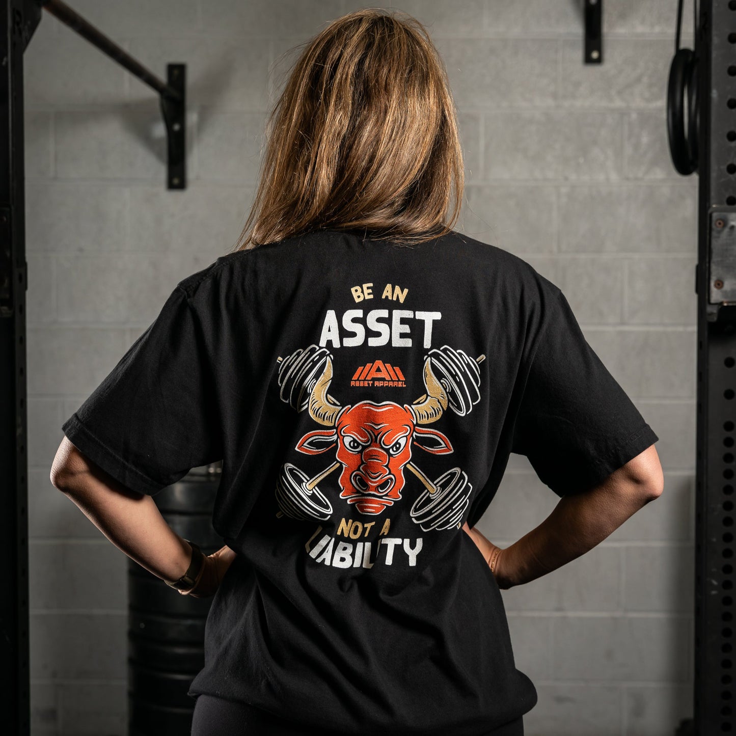 Be An Asset Bull Black Tee - Asset Apparel