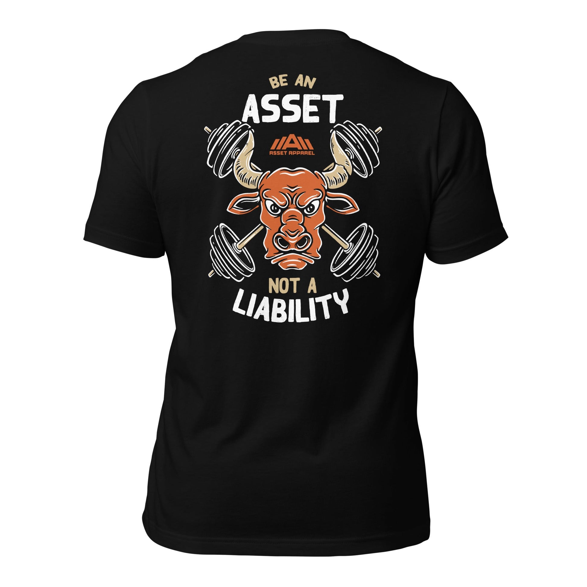 Be An Asset Bull Black Tee - Asset Apparel