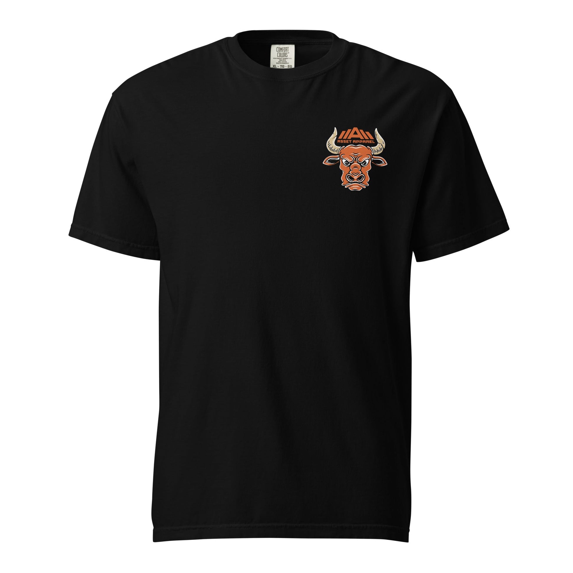 Be An Asset Bull Heavyweight Black Tee - Asset Apparel