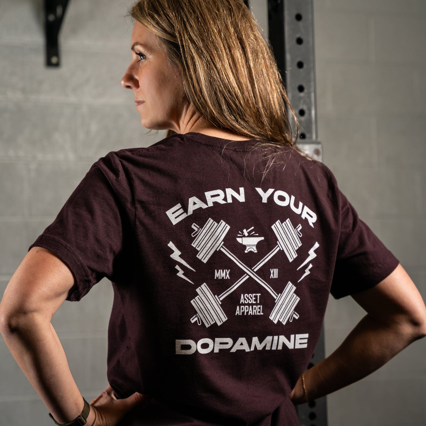 Earn Your Dopamine Anvil Dark Tee - Asset Apparel