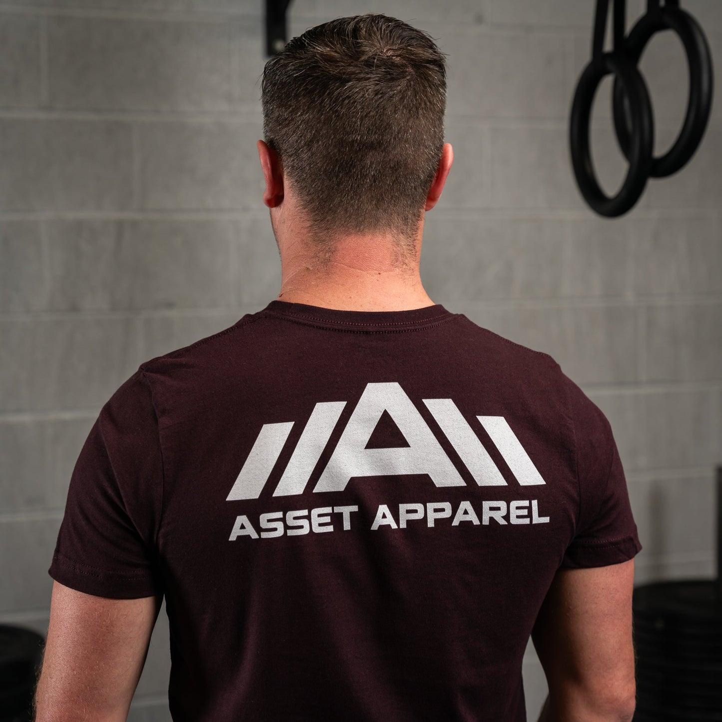 Foundation Tee - Oxblood Black - Asset Apparel