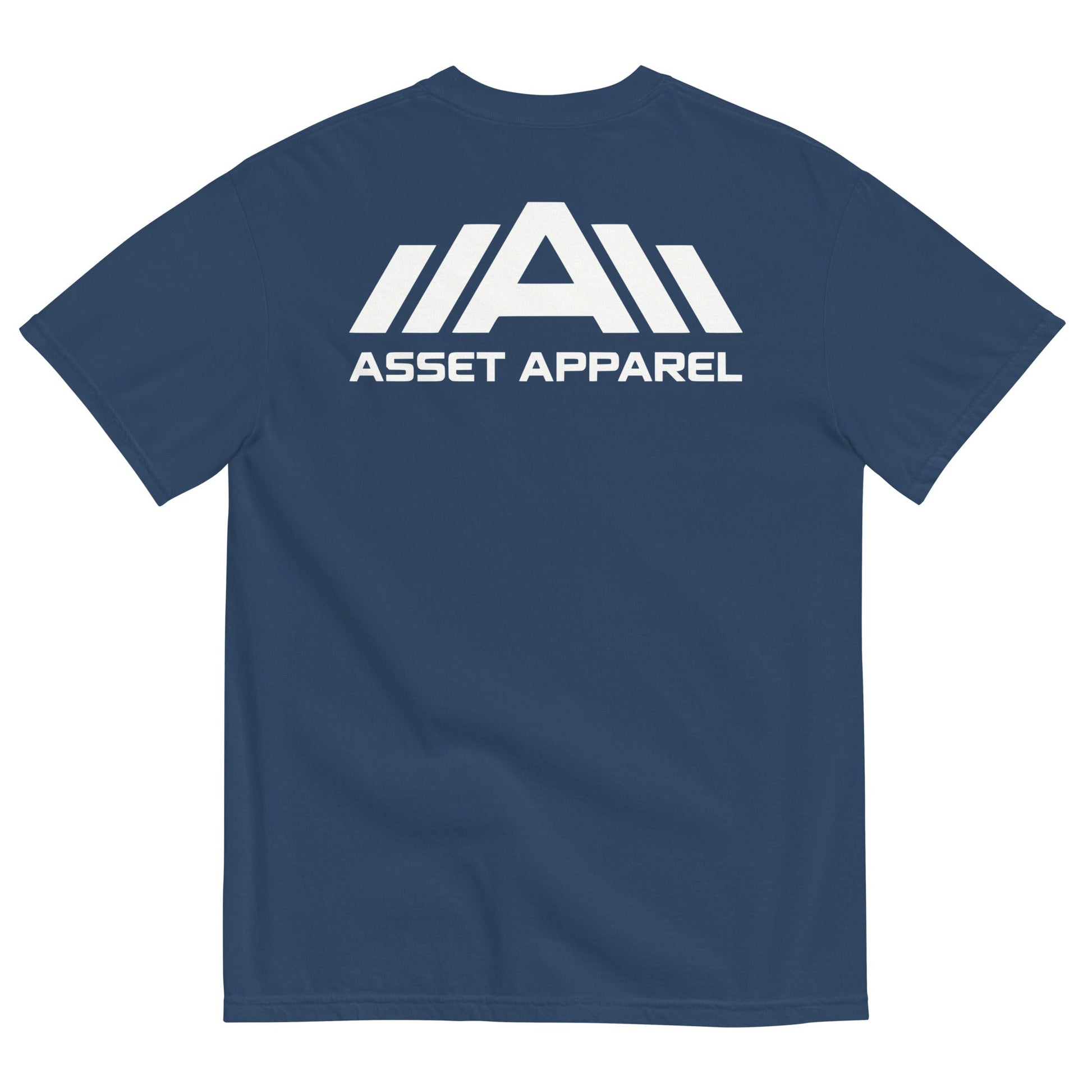 Heavyweight Logo Tee - White Print - Asset Apparel