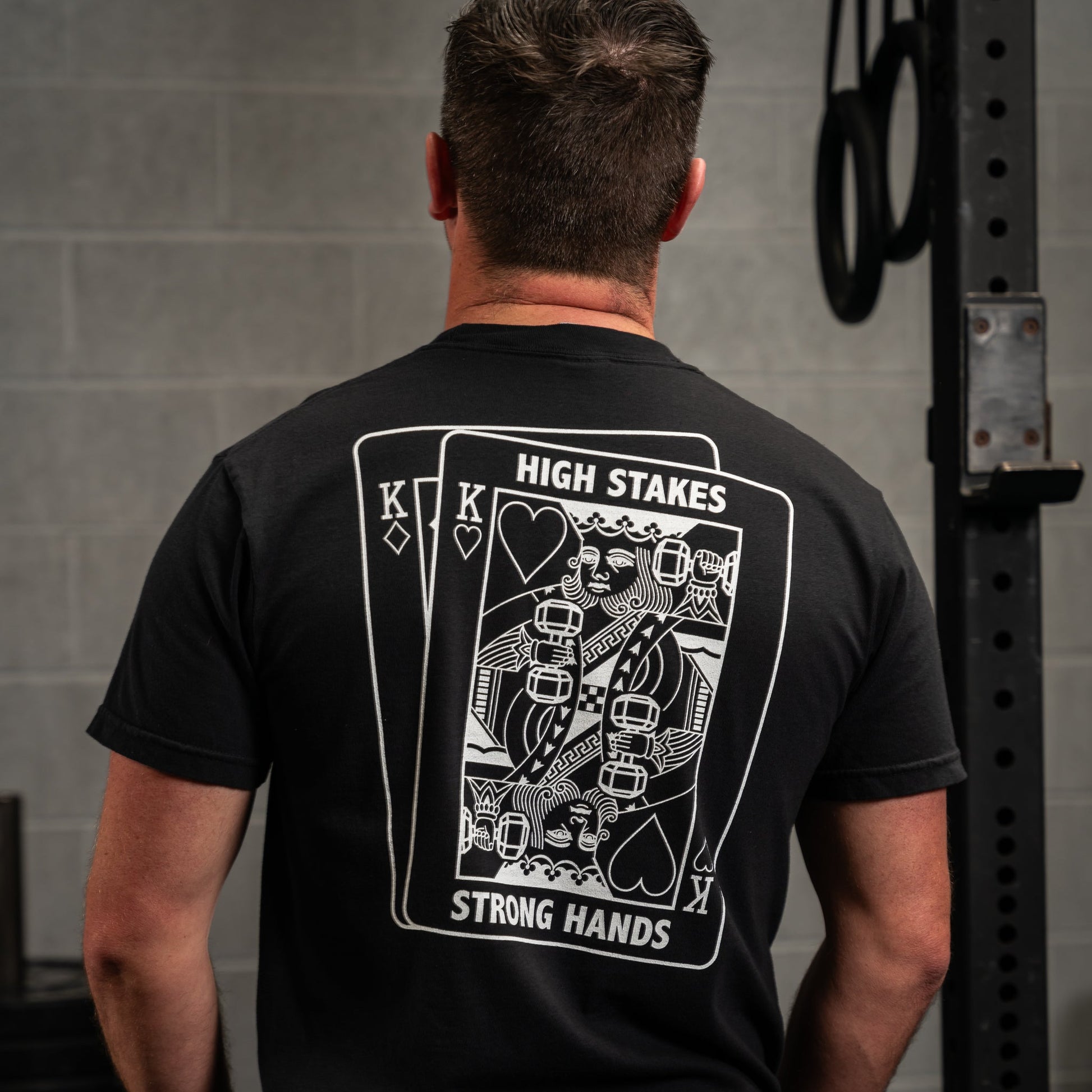 High Stakes King Heavyweight Black Tee - Asset Apparel