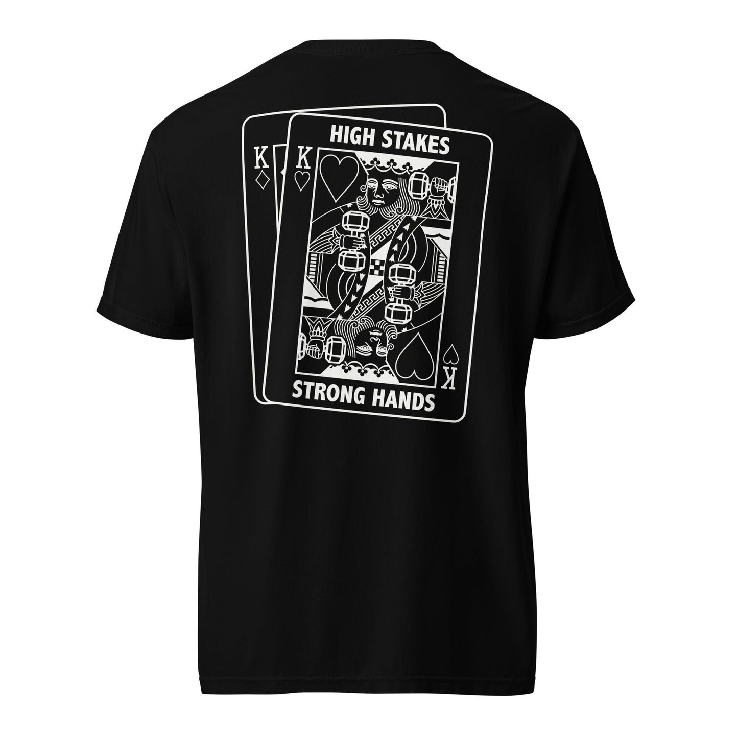 High Stakes King Heavyweight Black Tee - Asset Apparel