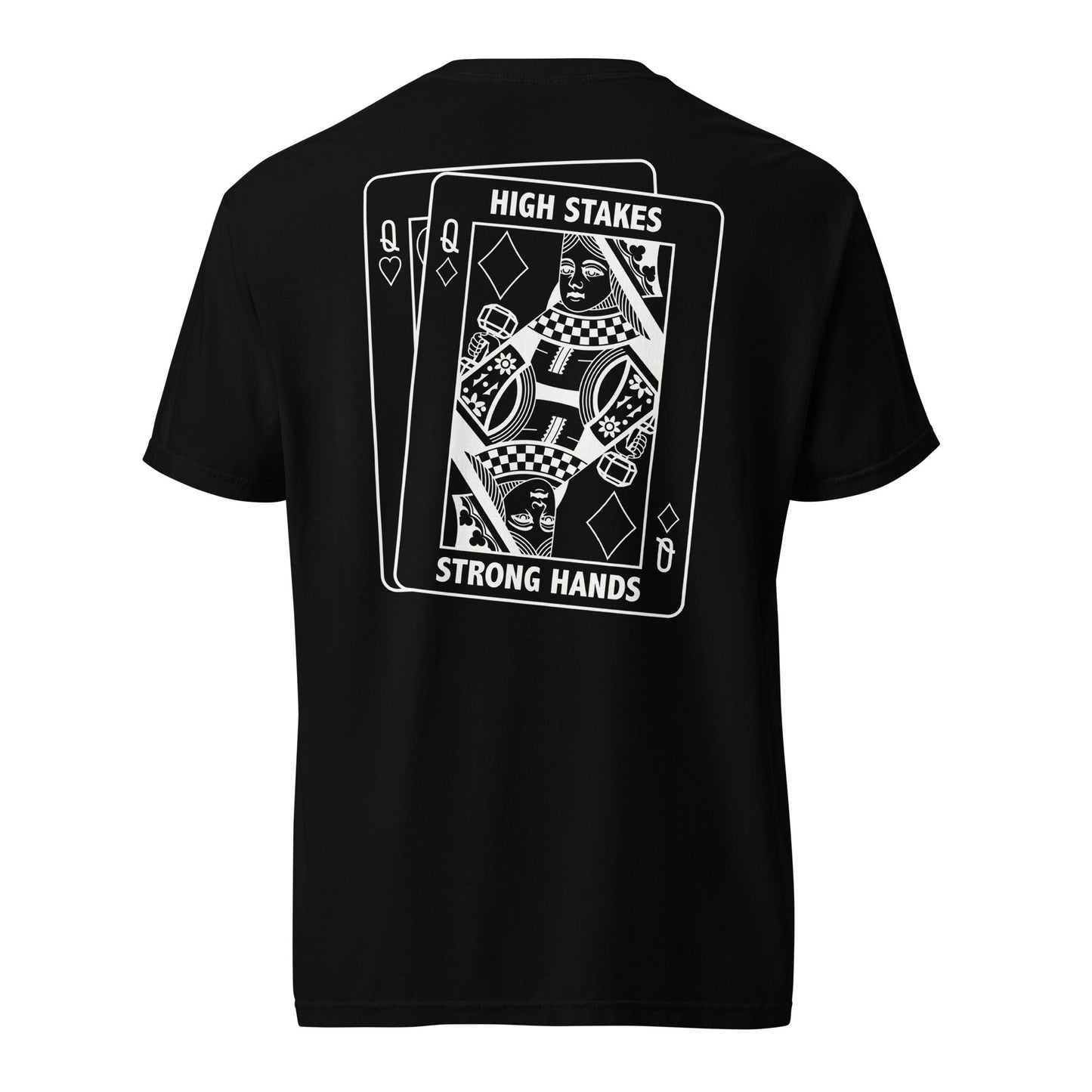 High Stakes Queen Heavyweight Black Tee - Asset Apparel