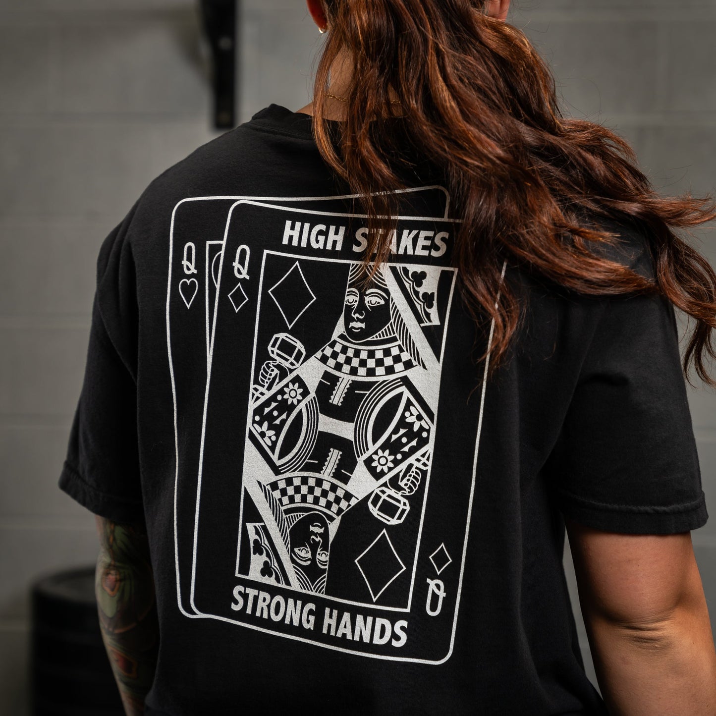 High Stakes Queen Heavyweight Black Tee - Asset Apparel