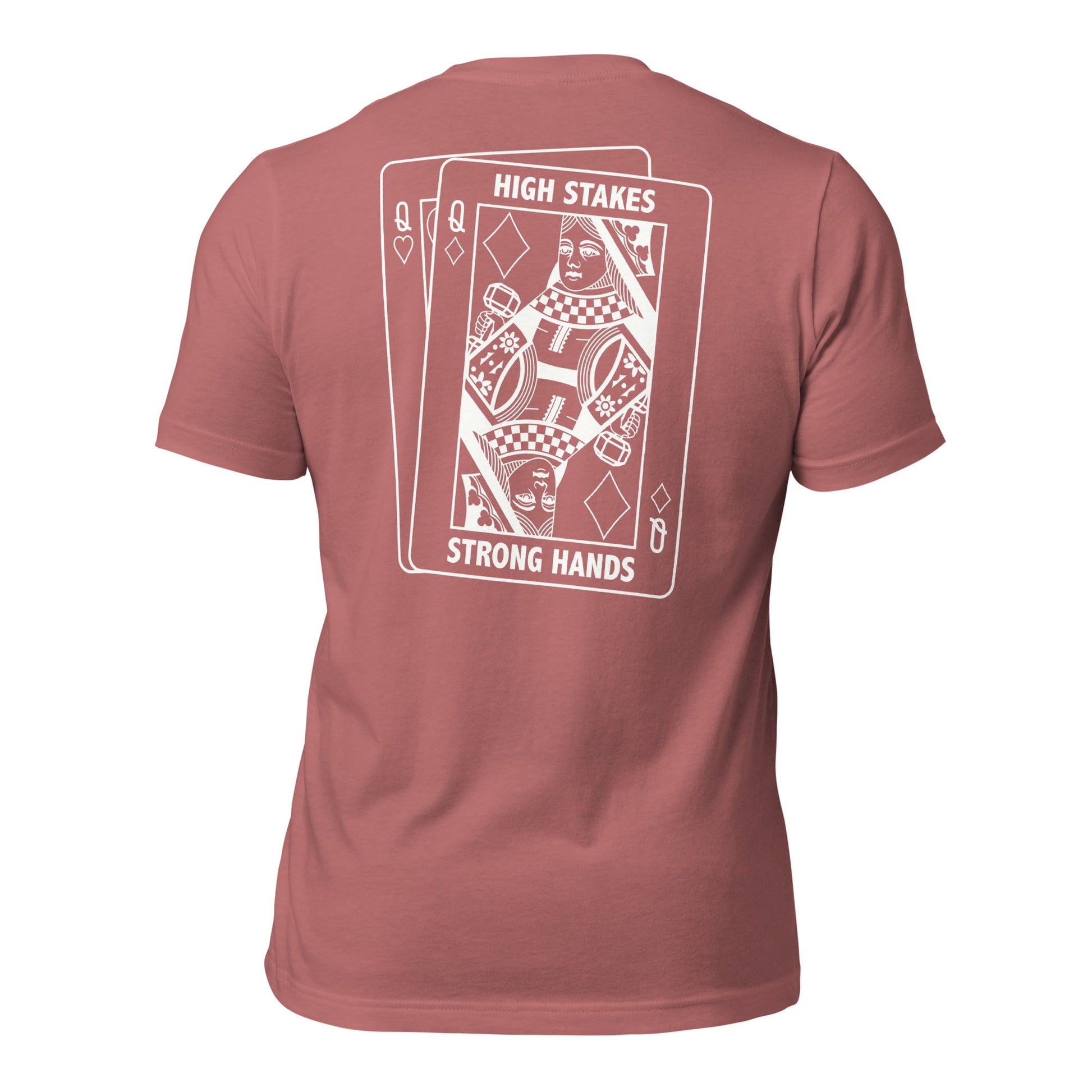 High Stakes Queen White Print Tee - Asset Apparel