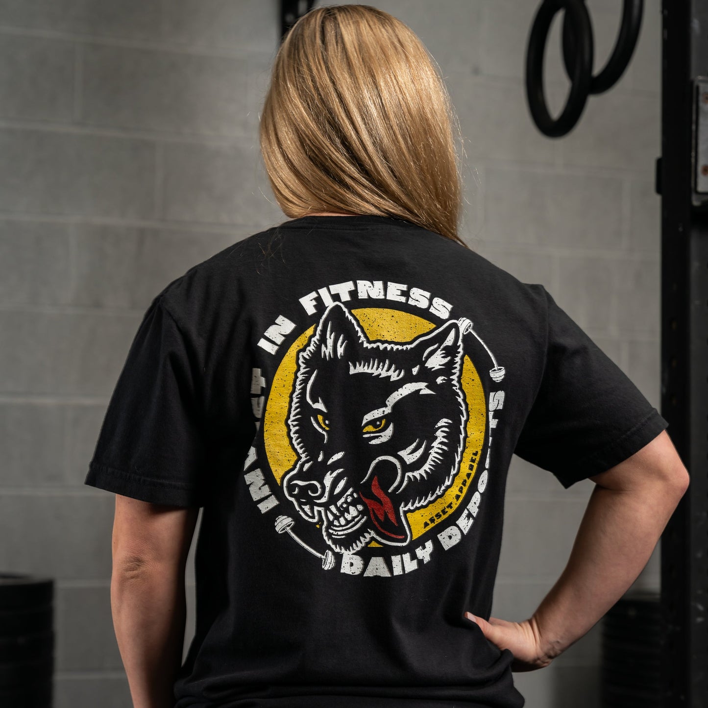 Invest In Fitness Wolf Heavyweight Tee - Asset Apparel