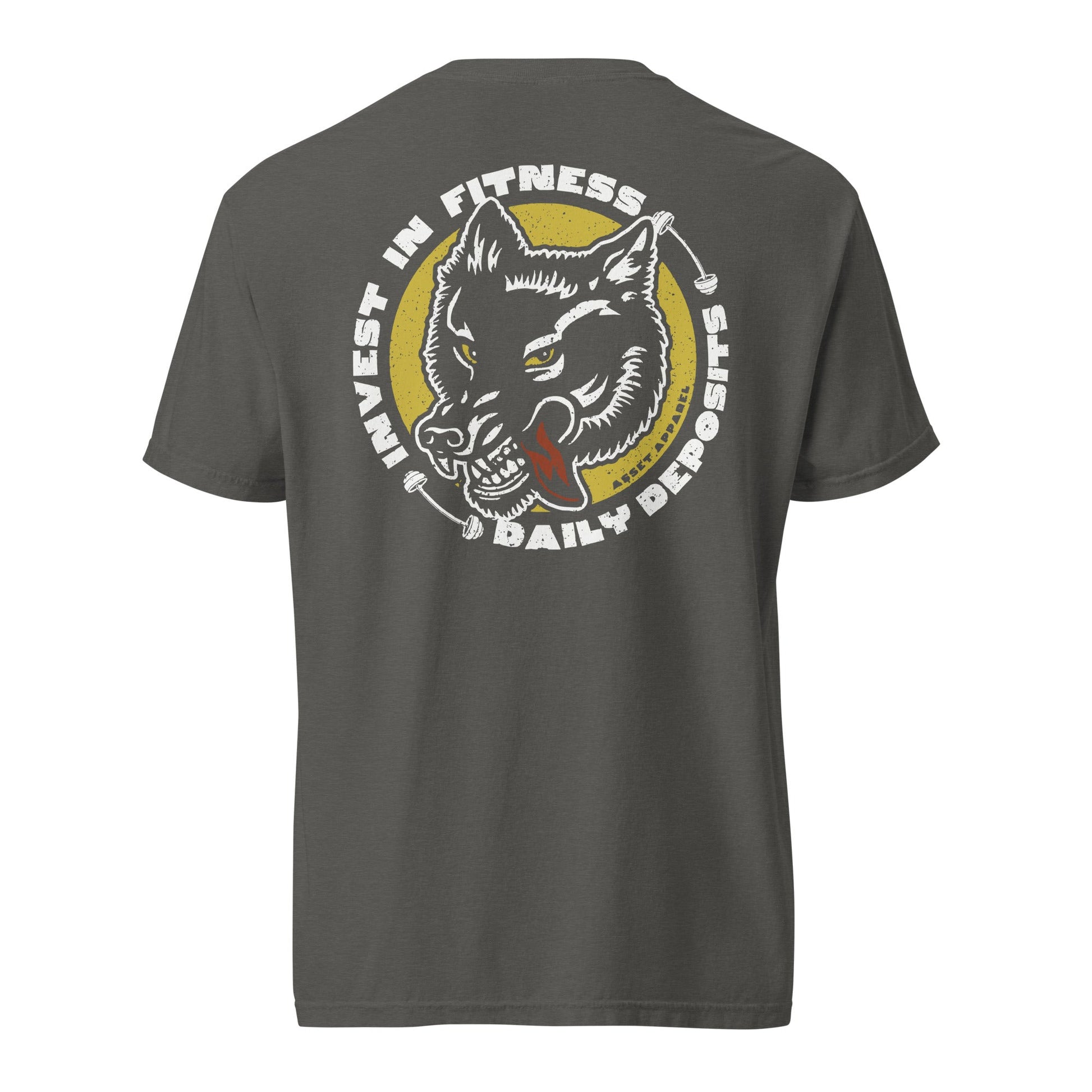 Invest In Fitness Wolf Heavyweight Tee - Asset Apparel