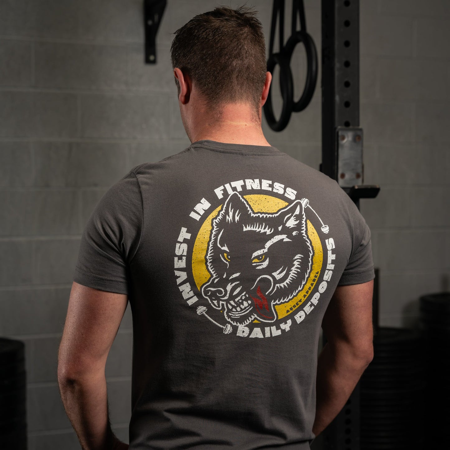 Invest In Fitness Wolf Tee - Asset Apparel