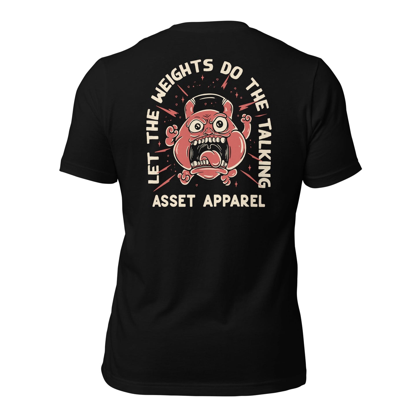 Let The Weights Do The Talking Black Tee - Asset Apparel