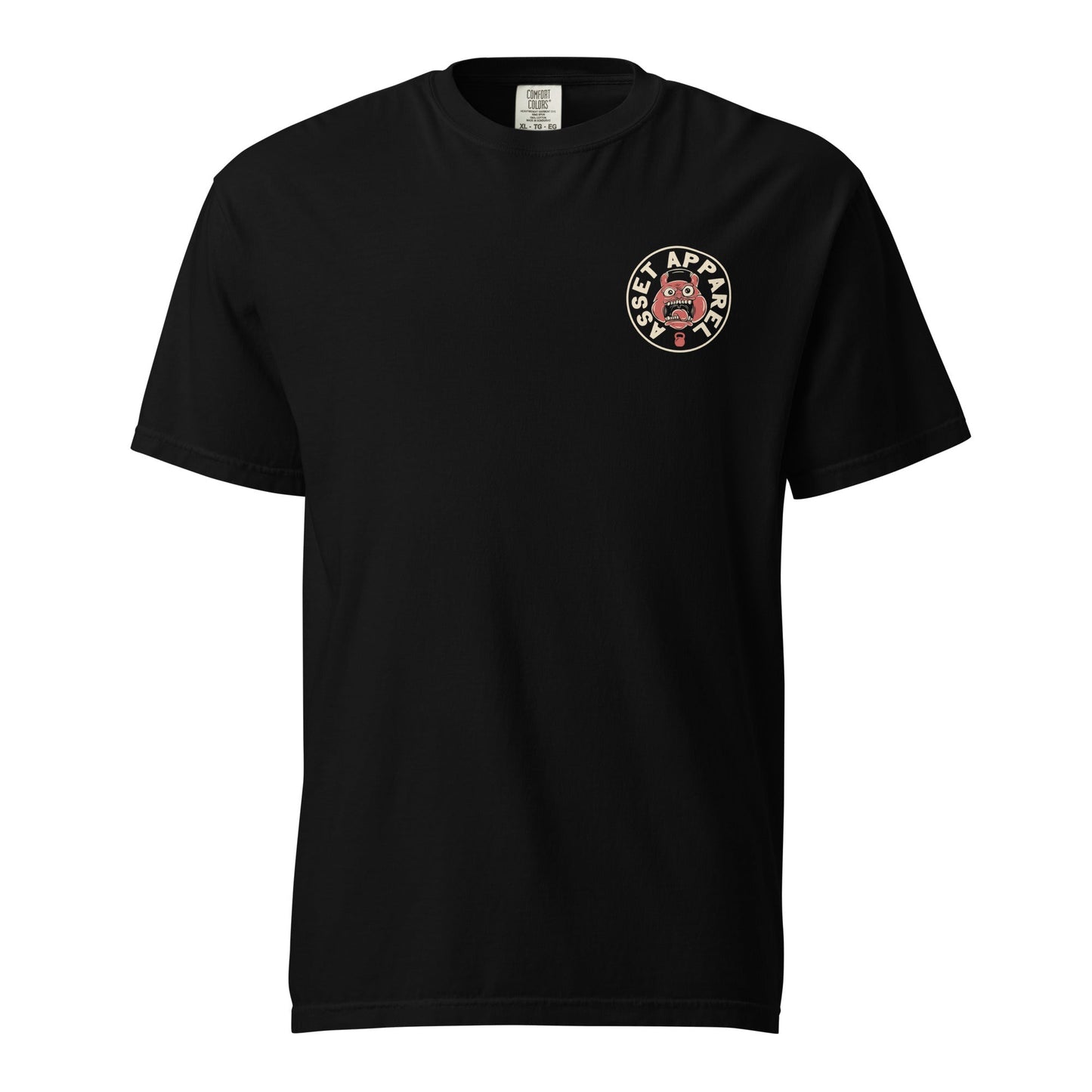 Let The Weights Do The Talking Heavyweight Black Tee - Asset Apparel