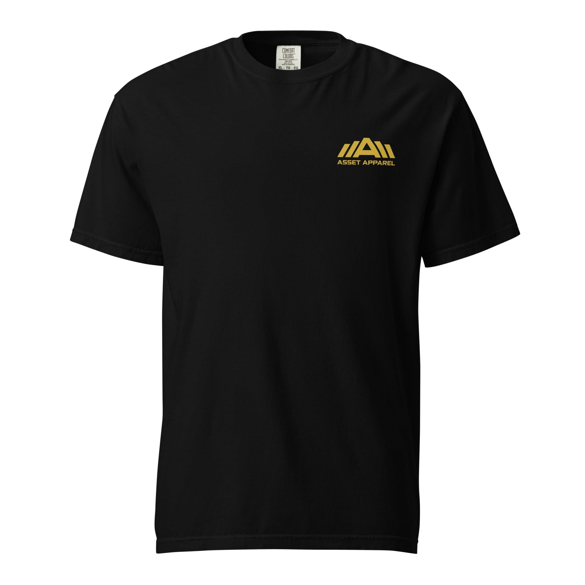 PR Or ER Gold Print Heavyweight Tee - Asset Apparel