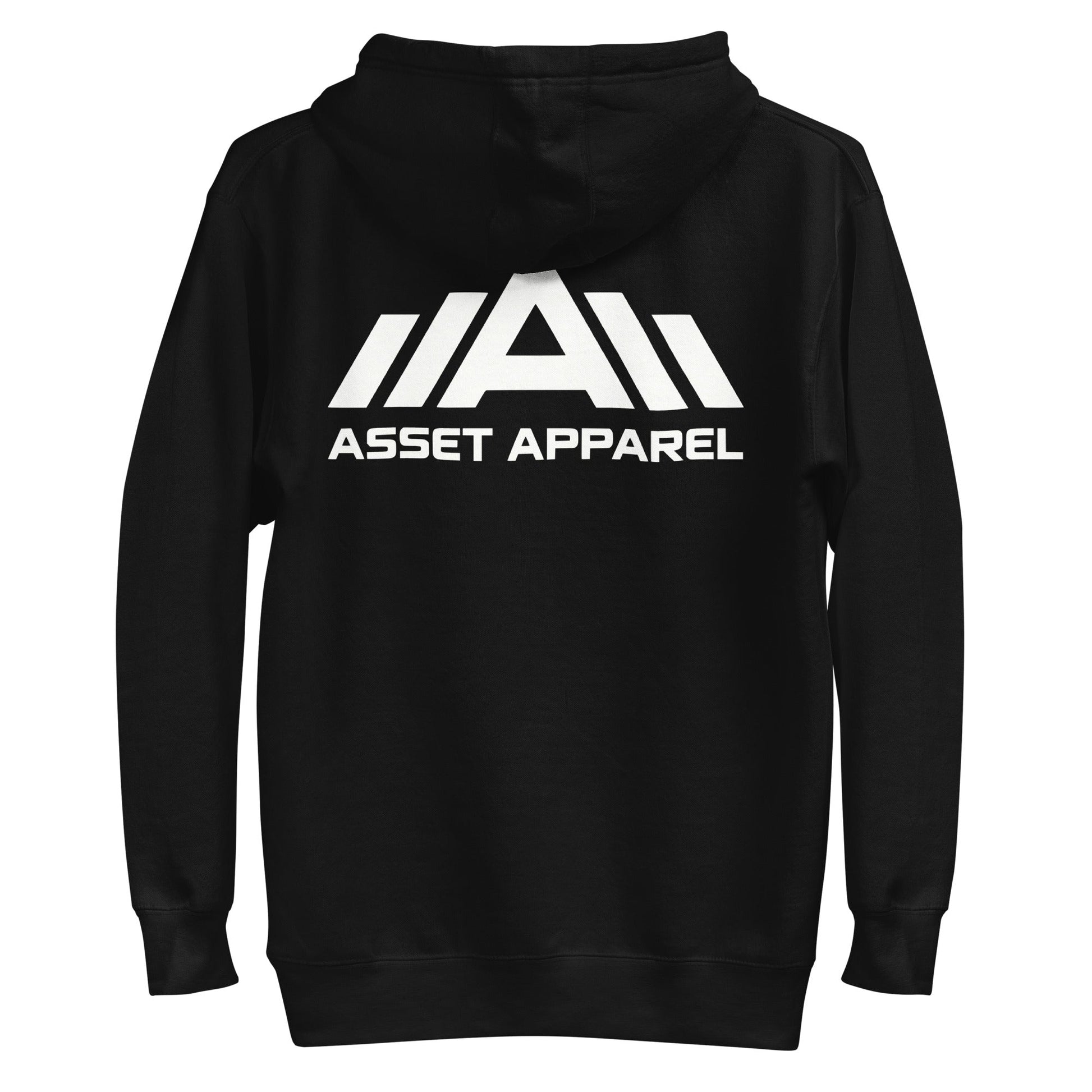 Premium Hoodie - White Print - Asset Apparel