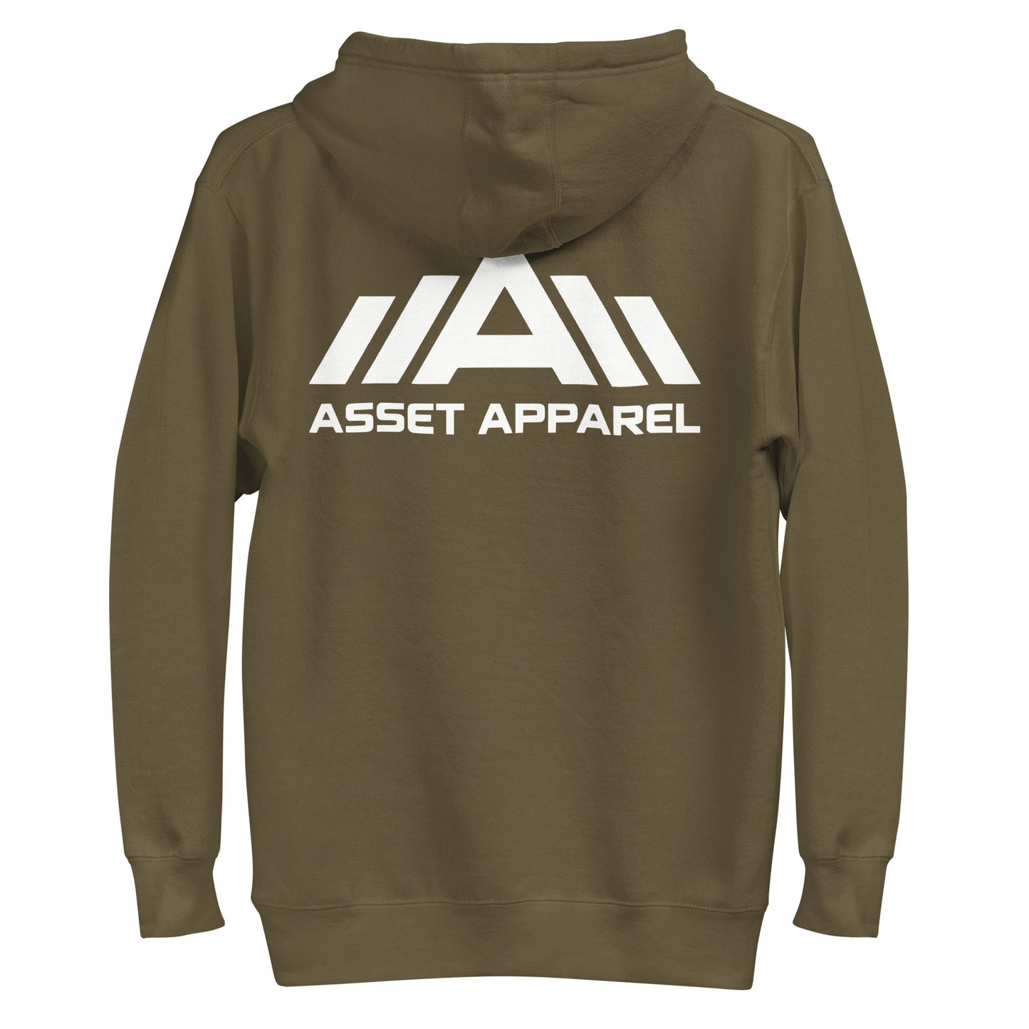 Premium Hoodie - White Print - Asset Apparel