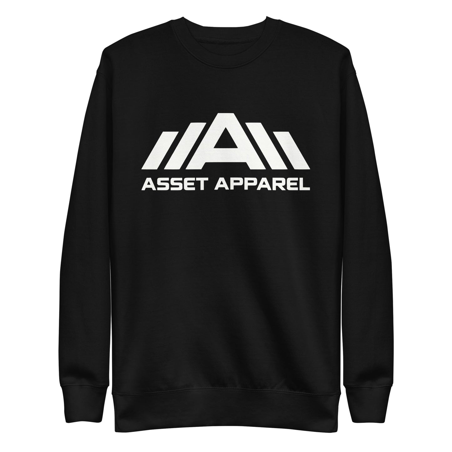 Premium Sweatshirt - White Print - Asset Apparel