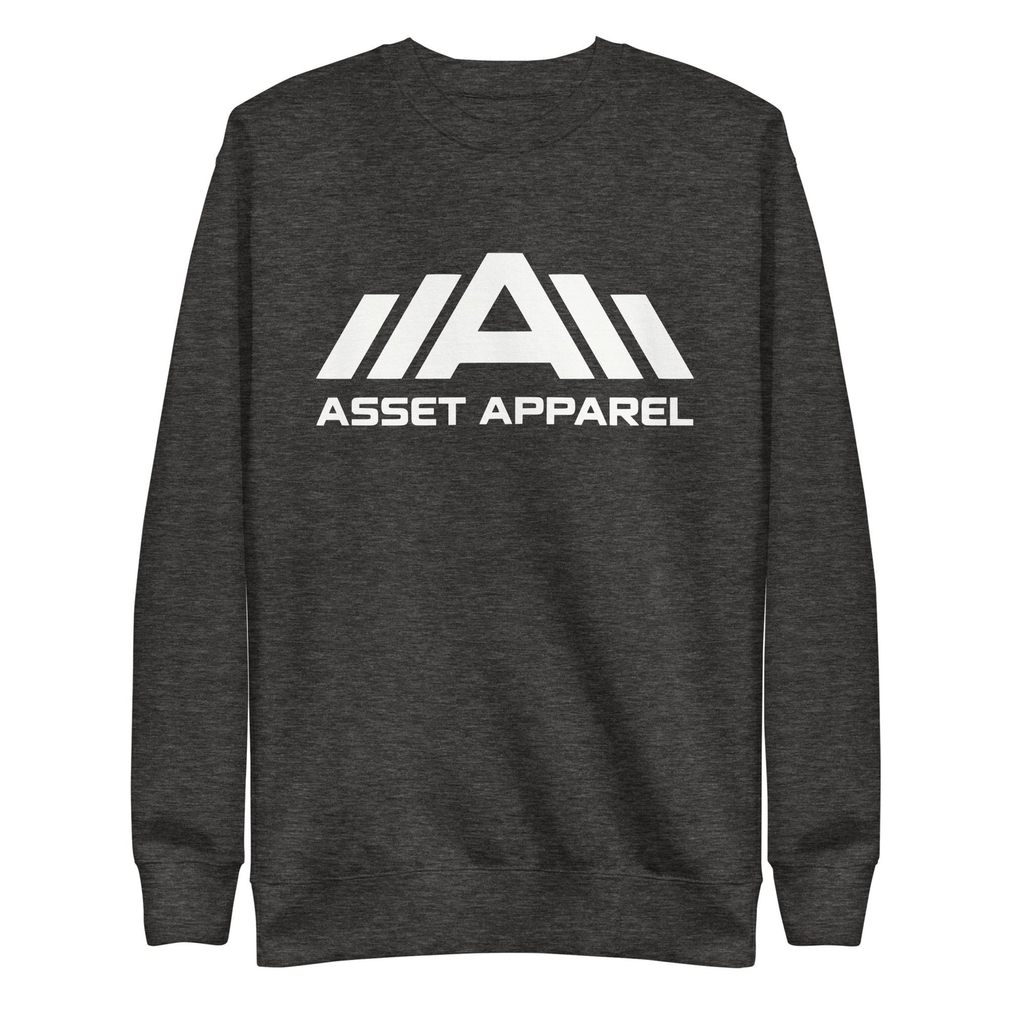 Premium Sweatshirt - White Print - Asset Apparel