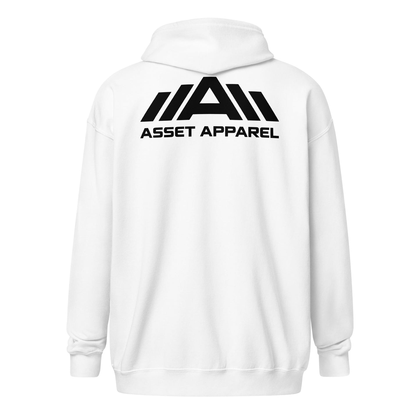 Premium Zip Up Hoodie - Black Print - Asset Apparel