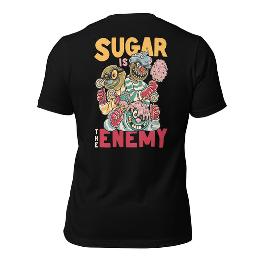 Sugar Is The Enemy Black Tee - Asset Apparel