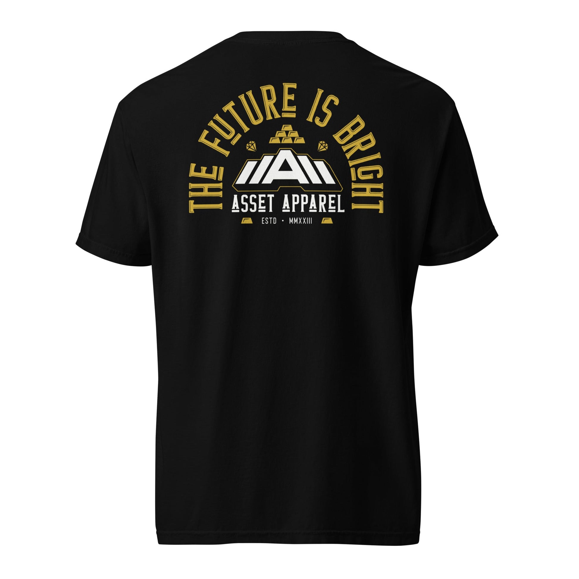 The Future Is Bright Heavyweight Black Tee - Asset Apparel